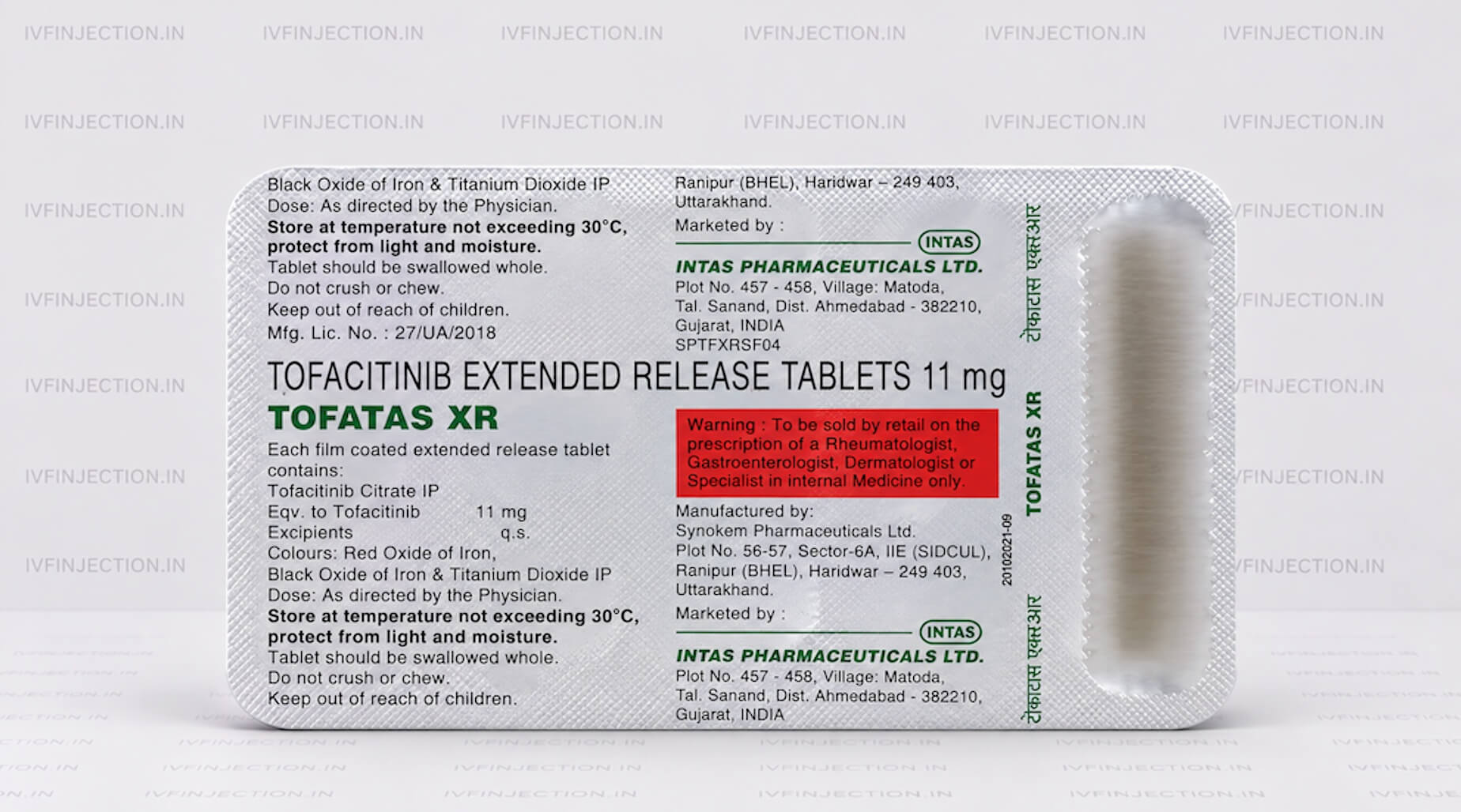 Tofatas XR 11mg Tablet